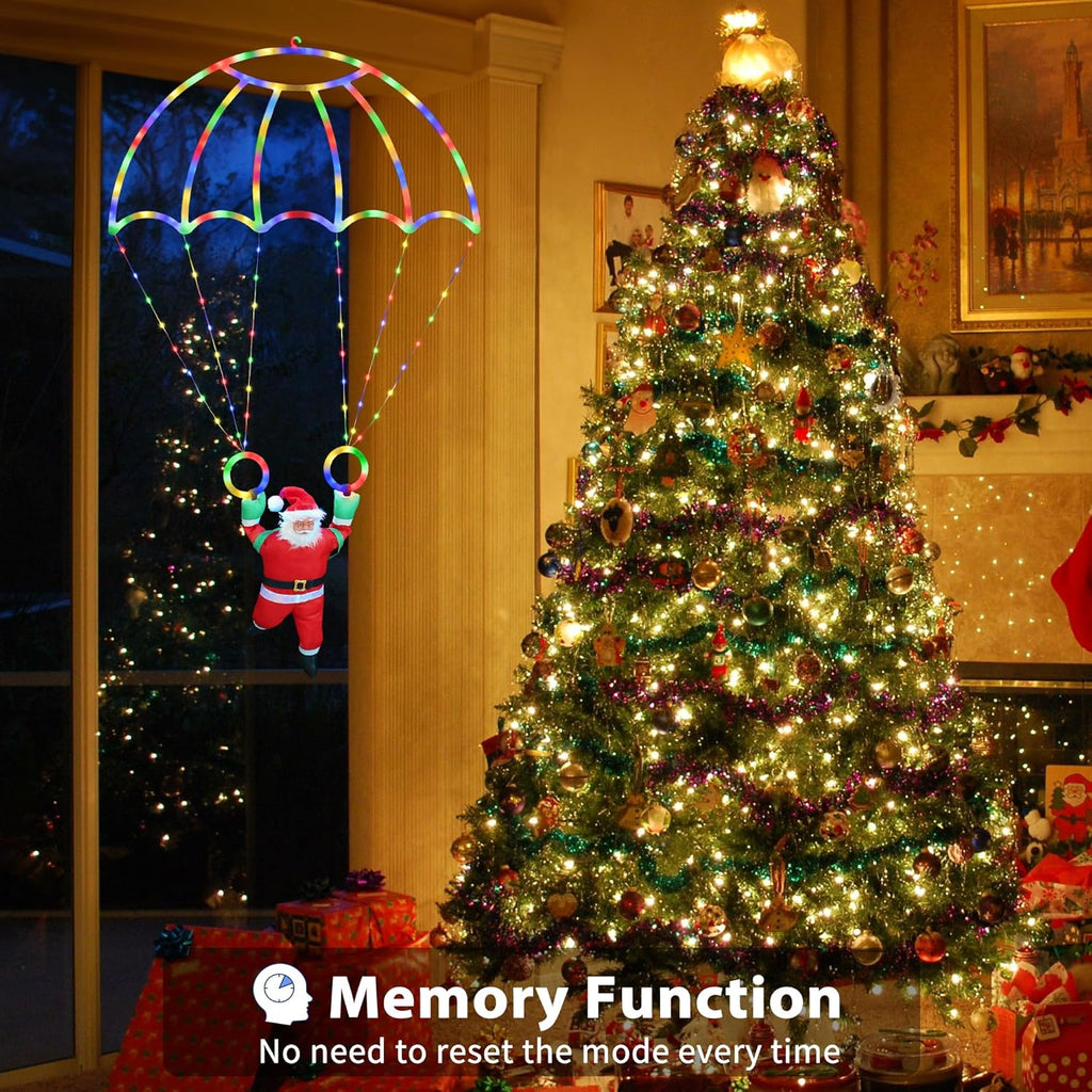 SANTA CLAUS CON PARACAIDAS MULTICOLOR